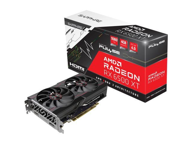 SAPPHIRE PULSE Radeon RX 6500 XT 4GB GDDR6 PCI Express 4.0 ATX Video Card  11314-01-20G
