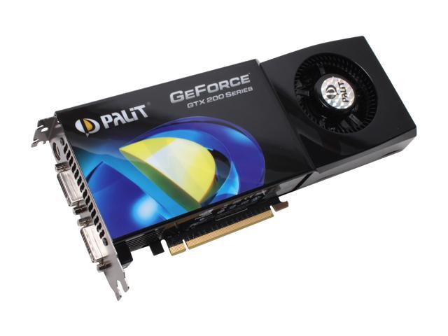 Palit GeForce GTX 260 896MB GDDR3 PCI Express 2.0 x16 SLI Support Video Card NE/TX260+T394