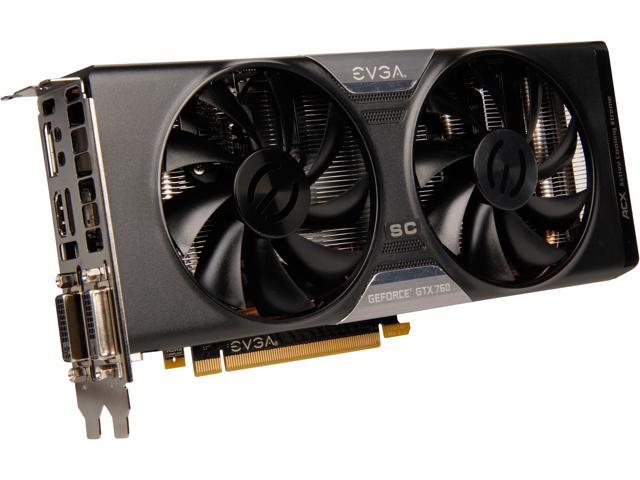 EVGA 04G-P4-2768-RX GeForce GTX 760 4GB 256-Bit GDDR5 PCI Express 3.0 ...