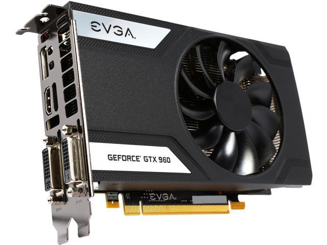 EVGA GeForce GTX 960 02G-P4-2962-KR 2GB SC GAMING, Only 6.8 inches, Perfect for mITX Build Graphics Card