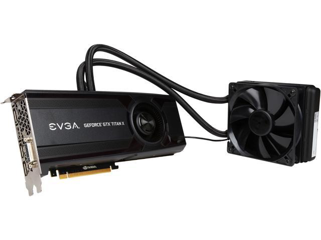 EVGA GeForce GTX TITAN X 12G-P4-1999-KR 12GB HYBRID GAMING, "All in One" No Hassle Water Cooling, Just Plug and Play Graphics Card