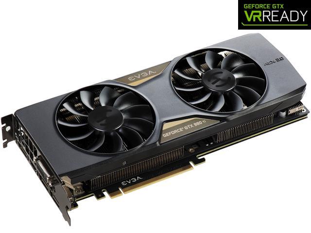 EVGA GeForce GTX 980 Ti 06G-P4-4996-KR 6GB FTW GAMING w/ACX 2.0+, Whisper Silent Cooling w/ Free Installed Backplate Graphics Card