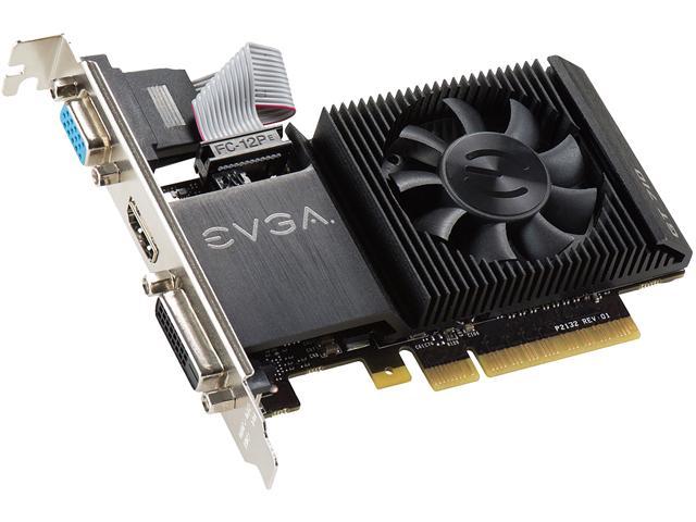 EVGA GeForce GT 710 1GB DDR3 PCI Express 2.0 Low Profile Video Card 01G-P3-2711-KR