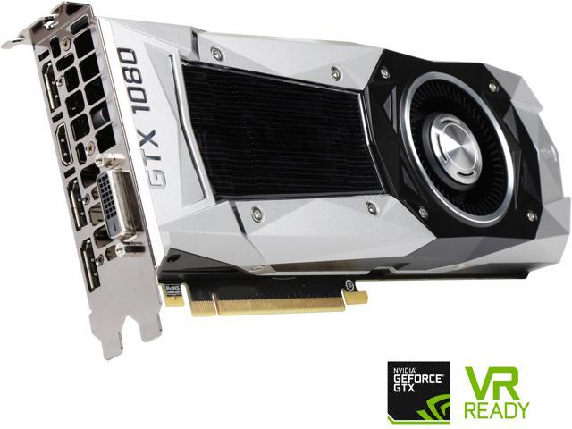 EVGA GeForce GTX 1080 Founders Edition, 08G-P4-6180-KR, 8GB GDDR5X, LED, DX12 OSD Support (PXOC)
