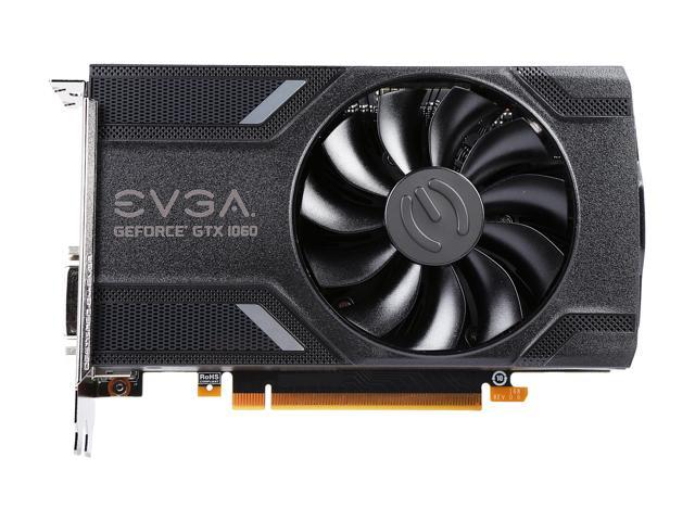 EVGA GeForce GTX 1060 GAMING, ACX 2.0 (Single Fan), 03G-P4-6160-KR, 3GB  GDDR5, DX12 OSD Support (PXOC), Only 6.8 Inches