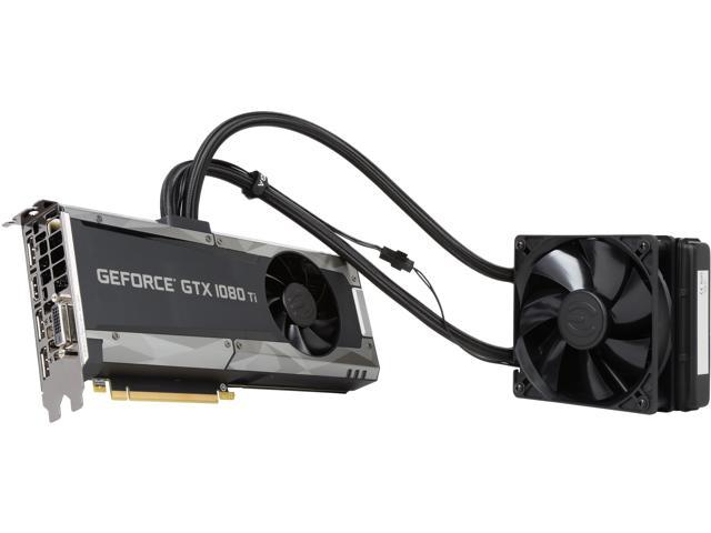 EVGA GeForce GTX 1080 Ti SC2 HYBRID GAMING, 11G-P4-6598-KR, 11GB GDDR5X, HYBRID & LED, iCX Technology - 9 Thermal Sensors