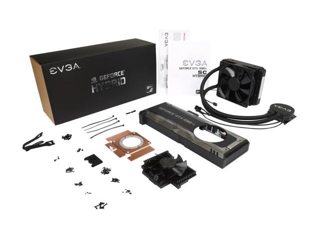 EVGA GTX 1080 Ti SC HYBRID Self-Contained / Plug & Play Waterblock ...