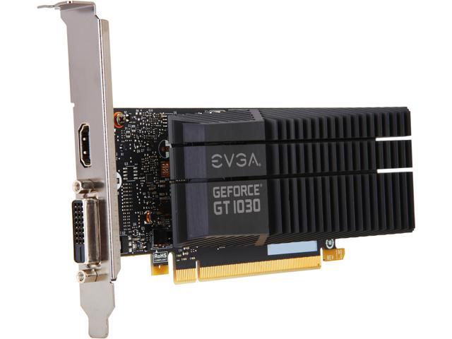 EVGA GeForce GT 1030 2GB GDDR5 PCI Express 3.0 Low Profile Video Card 02G-P4-6332-RX