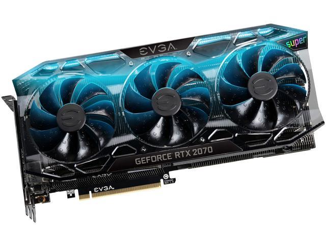 EVGA GeForce RTX 2070 SUPER FTW3 ULTRA+ Video Card, OVERCLOCKED, 2.75 Slot Extreme Cool Triple + iCX2, 65C Gaming, RGB, Metal Backplate, 08G-P4-3377-KR, 8GB 15.5 GHz GDDR6