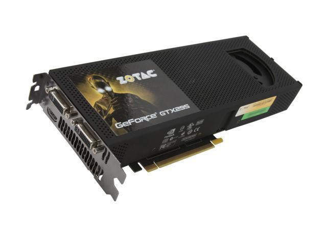 ZOTAC GeForce GTX 295 1792MB GDDR3 PCI Express 2.0 x16 SLI Support Video Card ZT-295E3MA-FSP
