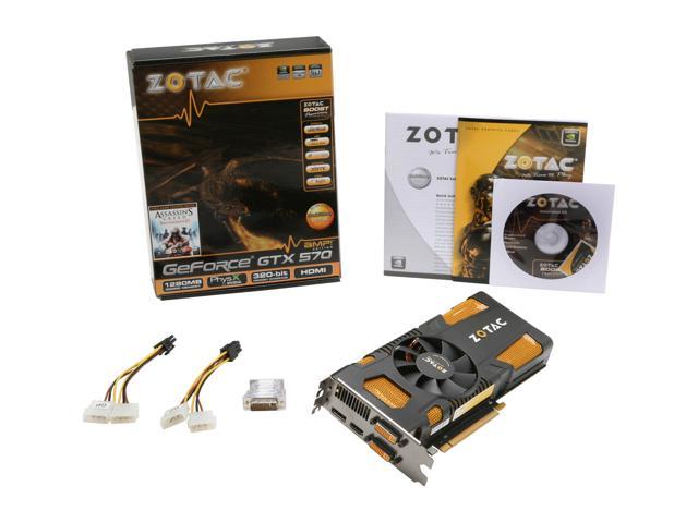 ZOTAC AMP! GeForce GTX 570 (Fermi) Video Card ZT-50204-10M 