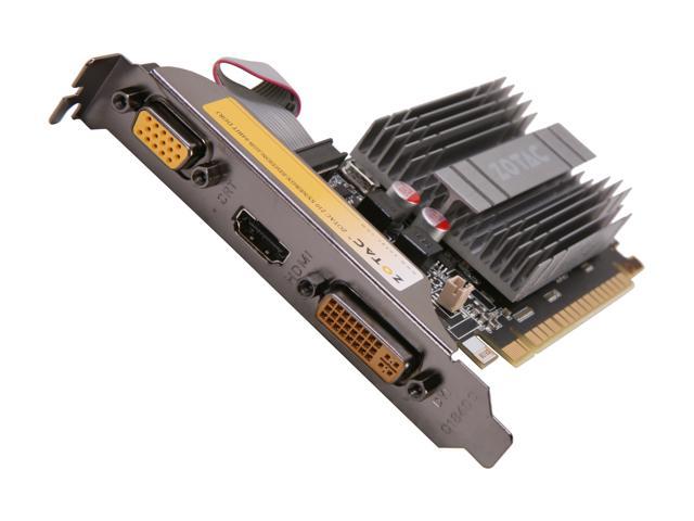 ZOTAC GeForce 210 1GB DDR3 PCI Express 2.0 x16 Low Profile Ready Video Card ZT-20313-10L