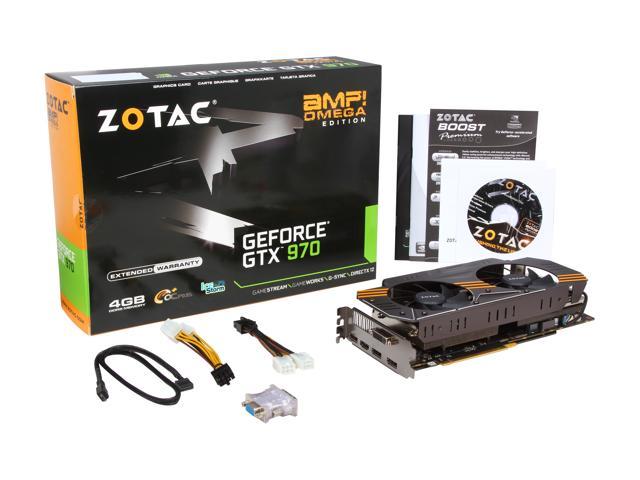 Zotac Amp Geforce Gtx 970 Zt 10p Video Card Amp Omega Edition Newegg Com