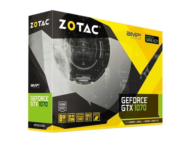 Open Box: ZOTAC GeForce GTX 1070 AMP! Edition, ZT-P10700C-10P, 8GB