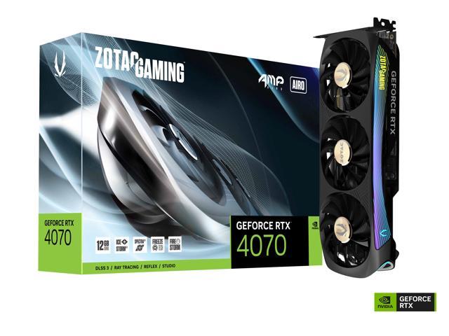 ZOTAC NVIDIA GeForce RTX 4070 AMP AIRO DLSS 3 12GB GDDR6X 192-bit