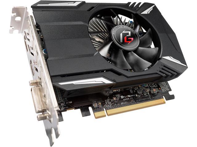 ASRock Phantom Gaming Radeon RX 560 4GB GDDR5 PCI Express 3.0 x16 (Uses x8) Video Card RX560 4G