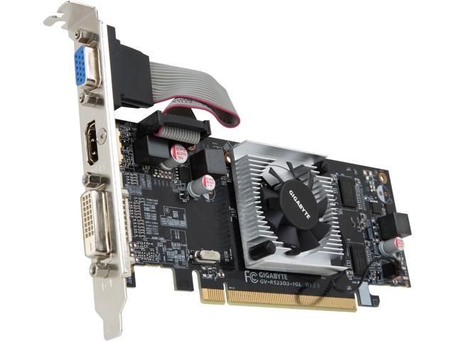 GIGABYTE Ultra Durable 2 Series Radeon R5 230 1GB DDR3 PCI-E 2.0 (Compatible with PCI-E 3.0 Motherboard) Low Profile Video Card GV-R523D3-1GL (rev. 2.0)