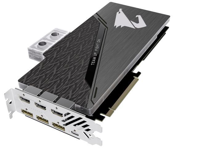 GIGABYTE AORUS GeForce RTX 2080 Ti XTREME WATERFORCE WB 11G Graphics Card,  Pre-Installed Waterblock, 11GB 352-Bit GDDR6, GV-N208TAORUSX WB-11GC Video 