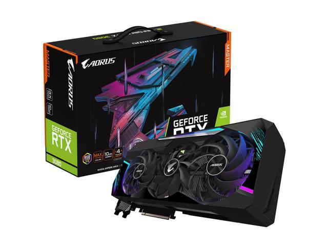 GIGABYTE AORUS GeForce RTX 3080 MASTER 10GB Video Card, GV