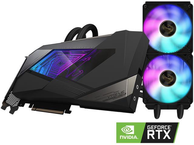 GIGABYTE AORUS GeForce RTX 3090 24GB GDDR6X PCI Express 4.0 SLI Support ATX Video Card GV-N3090AORUSX W-24GD