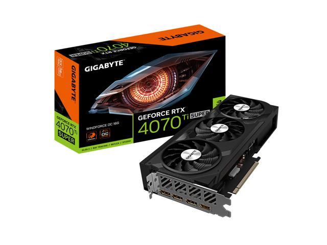 GIGABYTE GeForce RTX 4070 Ti SUPER WINDFORCE OC 16G Graphics Card, 3x ...