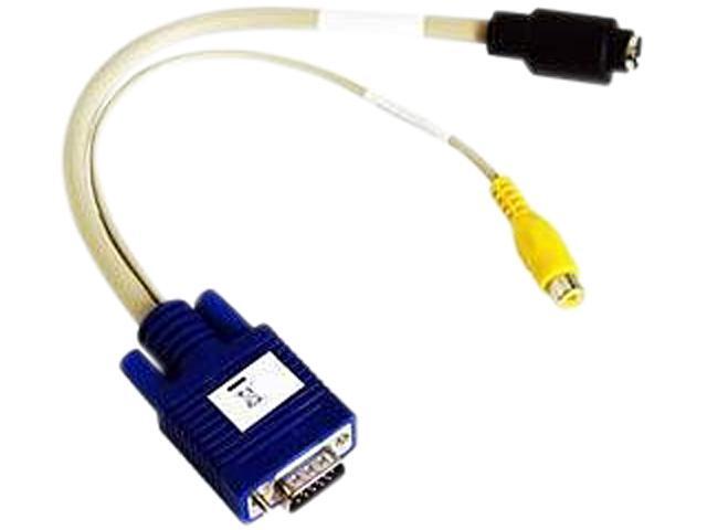 matrox TV-output adapter cable (HD15 to Composite & S-video) Model CAB ...