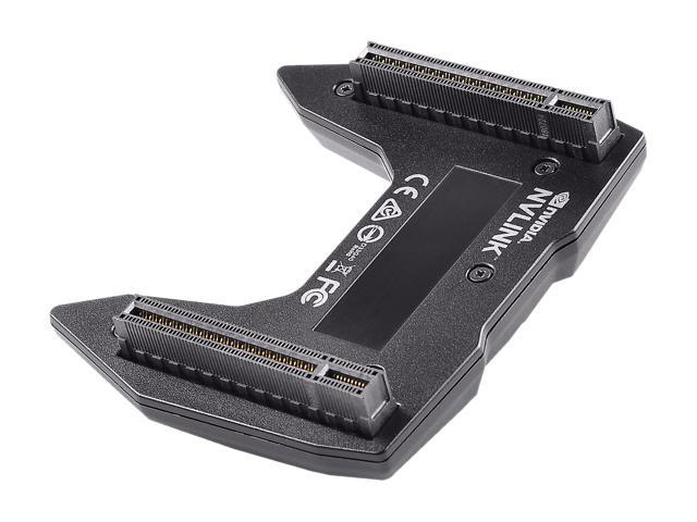 EVGA GeForce RTX NVLink SLI Bridge, 4-Slot Spacing, RGB LED, Model 