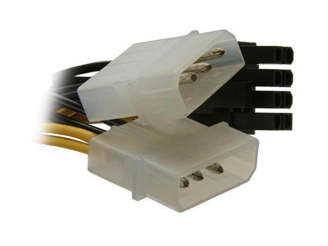 HIS HPC24I8O Power Cable (2x4 pin in, 8 pins out)