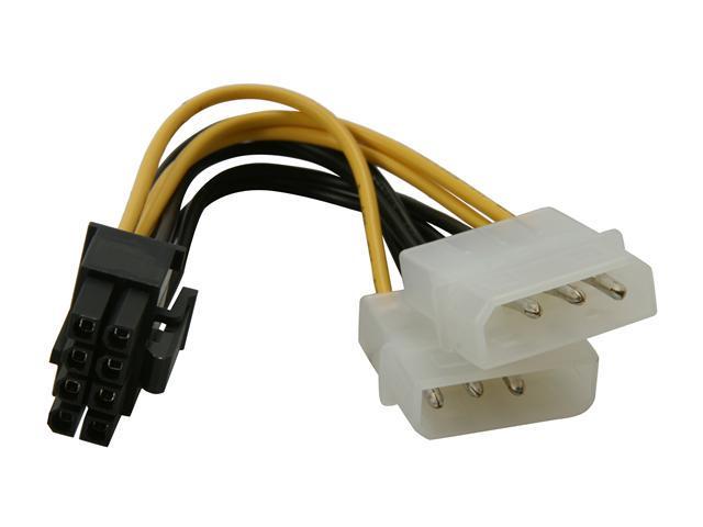 HIS HPC24I8O Power Cable (2x4 pin in, 8 pins out) - Newegg.com
