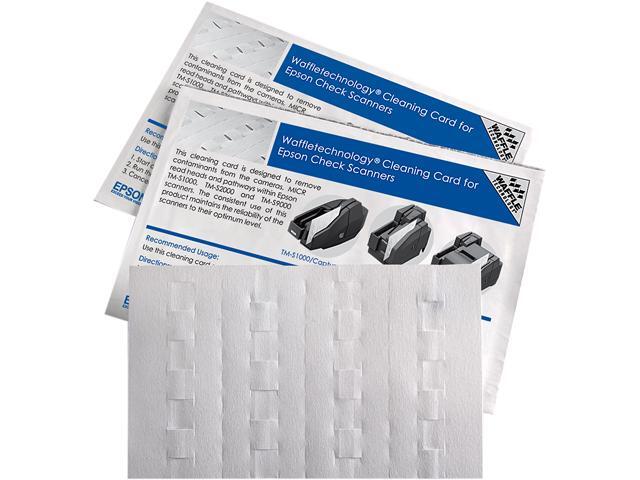Waffletechnology Cleaning Card for Epson CaptureOne Check Scanner 15 Cards KWEPS-CS1B15WS