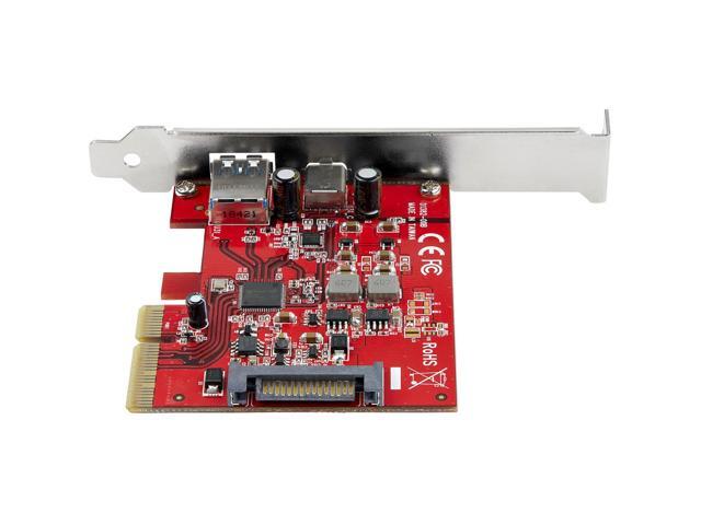 StarTech.com 2-Port 10Gbps USB-A & USB-C PCIe Card Adapter - USB 3.2 Gen 2 PCI Express Expansion Add-On Card - Windows, macOS, Linux