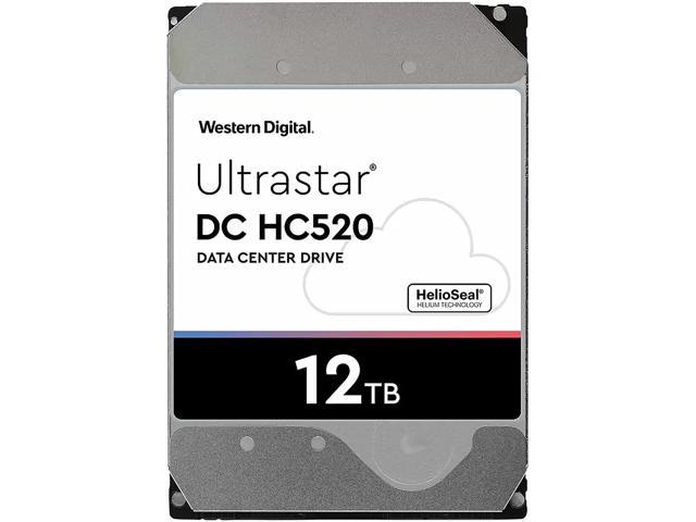 WD Ultrastar DC HC520 12TB Hard Drive 3.5" Internal 256MB SATA 7200 RPM 512E ISE NP3 DC HC520 0F30144 (HUH721212ALE600)