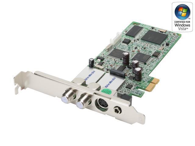 AVerMedia AVerTV Combo PCIe ATSC/NTSC/QAM TV Tuner Card (White Box)w/L-P Bracket 7 95522 96058 0 PCI-Express x1 Interface - OEM