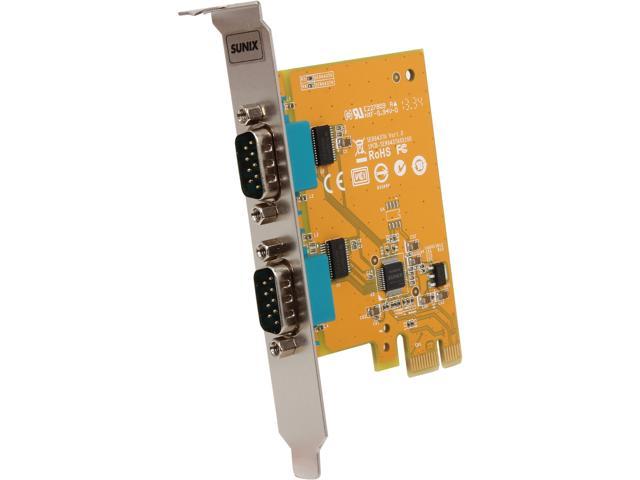 SUNIX 2-port RS-232 PCI Express Board Model SER6437A