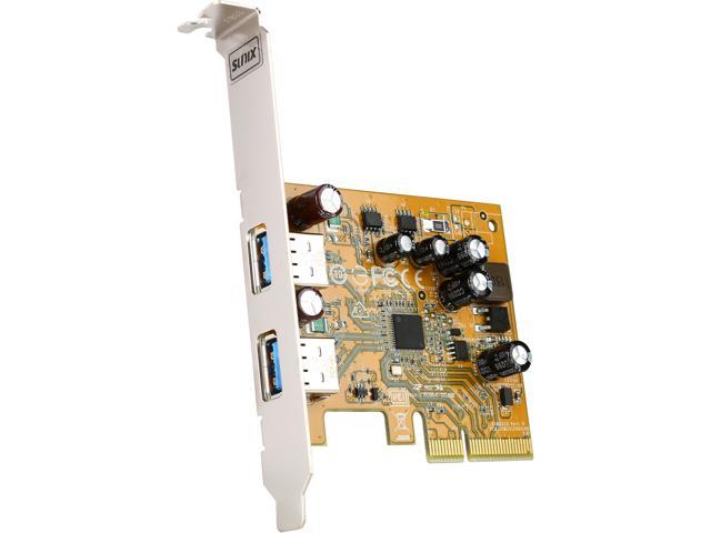 SUNIX USB3.1 Enhanced SuperSpeed Dual ports PCI Express Host Card with Type-A Receptacle Model USB2312