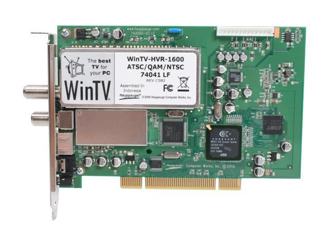 Hauppauge WinTV-HVR-1600 ATSC/ClearQAM/NTSC TV Tuner PCI w/Remote 1178 PCI  Interface