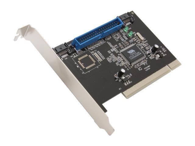 SYBA SY-VIA-150 PCI SATA / IDE Combo Controller Card, Non Raid