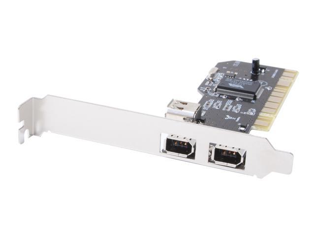 SYBA PCI to Firewire 1394a 2+1 ports controller card (VIA) Model SD-VIA-3F