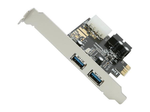 SYBA USB 3.0 2-port PCI-e Controller Card, VLI VL80x Chipset, with On-board 20-pin Header Model SD-PEX20122