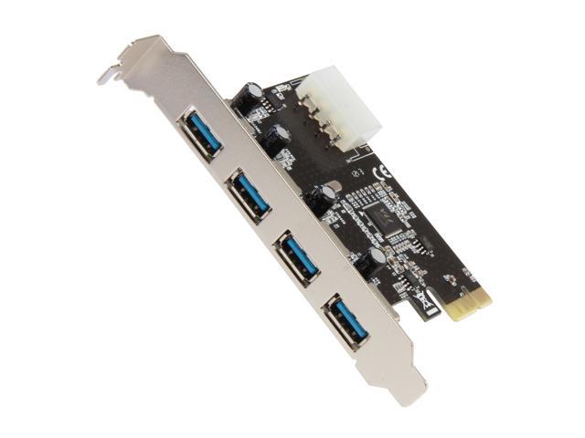 SYBA USB 3.0 4-port PCI-Express x1 Controller Card, VLI VL80x Chip Model SD-PEX20133