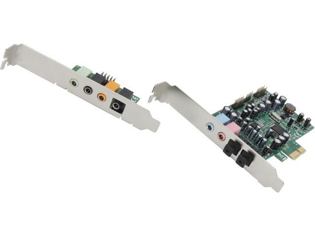 SYBA SD-PEX63081 7.1 Surround Sound, S/PDIF In/Out, Digital/Analog PCI-e Audio Card