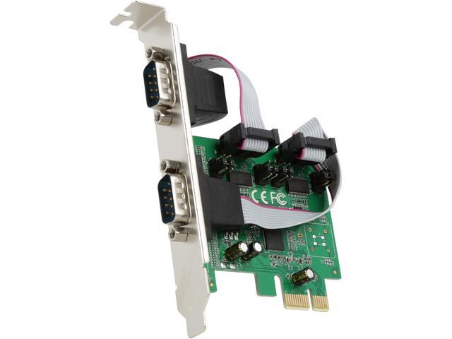 4 way RS-232 Serial Port COM PCI express card PCI-e Multi DB9 5VDC 12DV power