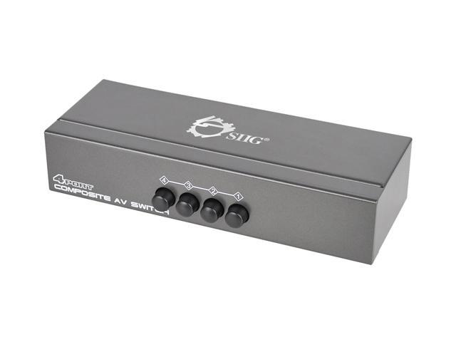 SIIG 4x1 Composite Video & Audio Switch CE-CM0511-S1