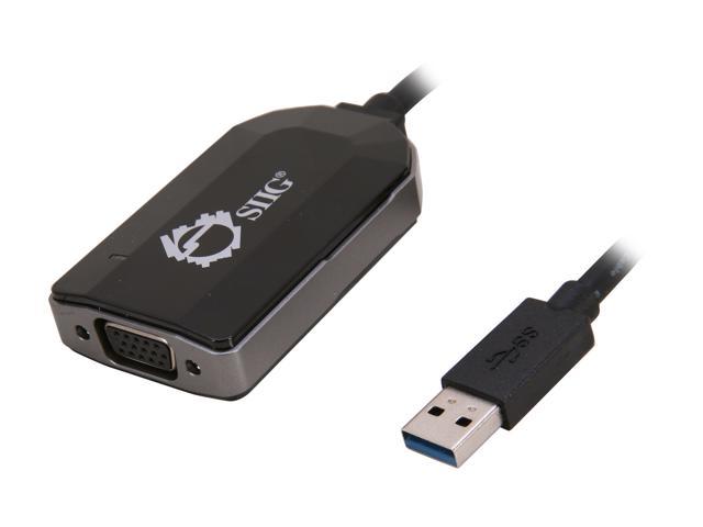 SIIG JU-VG0211-S1 USB 3.0 to VGA External Video Card Multi Monitor Adapter