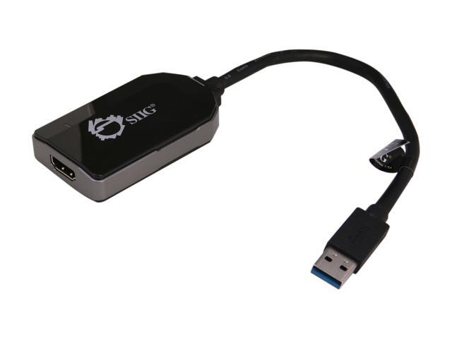 SIIG JU-H20111-S1 USB 3.0 to HDMI/DVI Multi Monitor External Video Card Adapter - OEM