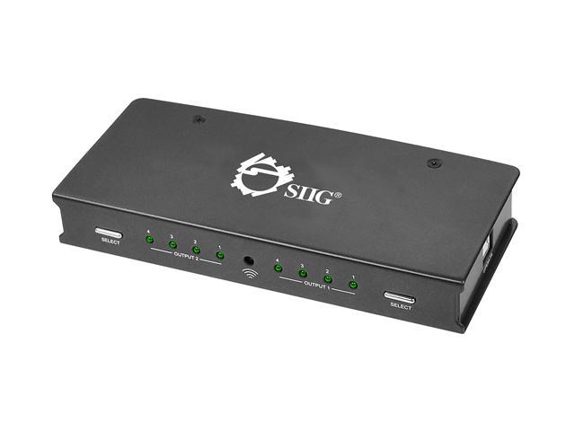 SIIG 4x2 HDMI Matrix Switch with 3DTV Support CE-H20Y11-S1