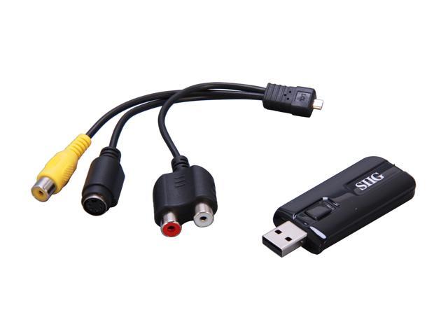 SIIG USB VHS to DVD Capture Device for PC and MAC JU-AV0111-S1