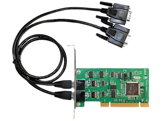 SIIG DP 2-Port Industrial 232/422/485 Universal PCI Adapter Card with ...