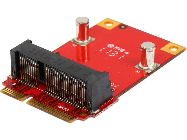 Mini PCI-E To PCI-E 1X Adapter Card, Support Half/Full Size Mini PCIE Devices