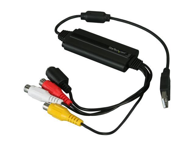 StarTech.com SVID2USB23 S-Video / Composite to USB Video Capture Cable Adapter w/ TWAIN and Mac Support - VHS to USB Composite Svideo
